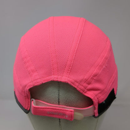 Saucony Baseball Cap Pink One Size Reflective Running Performance Strapback Hat
