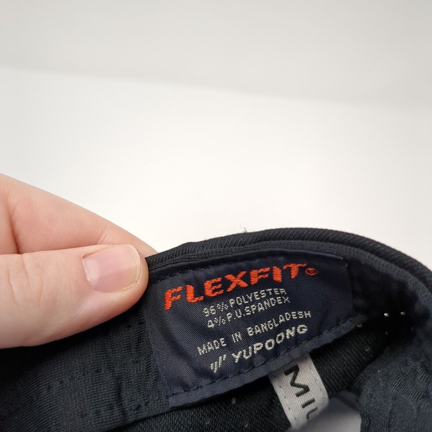 BPT Fitted Hat Black L-XL Embroidered Flexfit Cap America Perforated