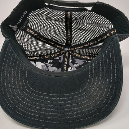Mission43 Trucker Hat Black One Size Mesh Back Snapback Logo Underbrim Camo