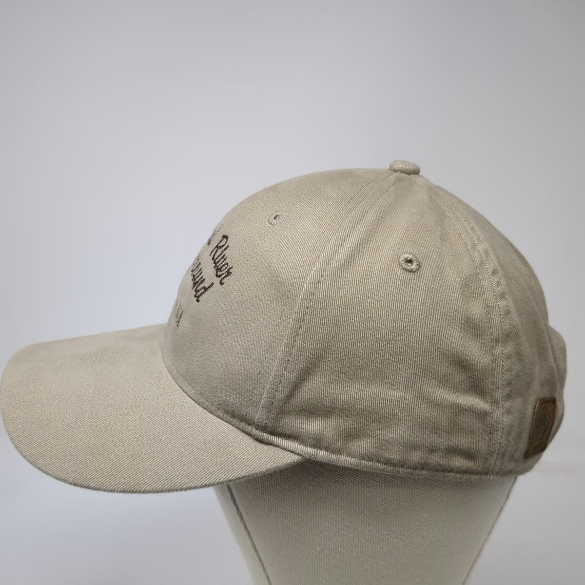 Dri Duck Beige Baseball Cap One Size Kootenai River Campground Montana Fish Hat