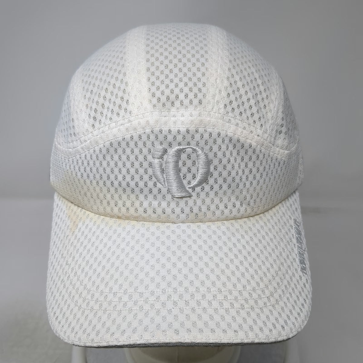 Pearl Izumi 5 Panel White One Size Mesh Breathable Running Cycling Hat