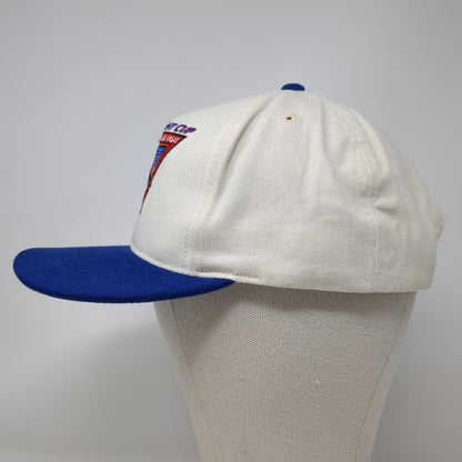 Rodeo America Snapback Hat White Blue One Size Bud Light Cup PBR Las Vegas Rodeo