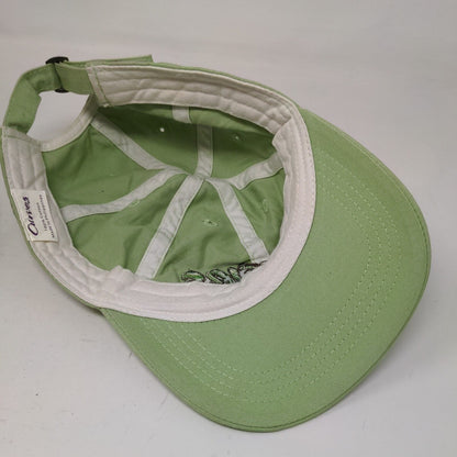 Curves Slideback Hat Green One Size Adjustable Embroidered 6 Panel Cotton