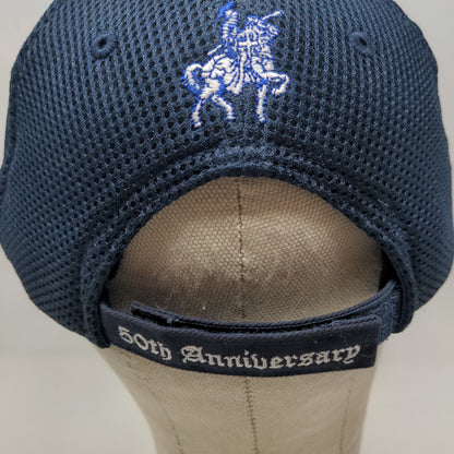 Freckles Men's Strapback Hat Blue Size OSFA Embroidered CC 50th Anniversary Logo