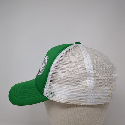 I Love Beer Clover Lucky Snapback Trucker Hat Green One Size Mesh Back