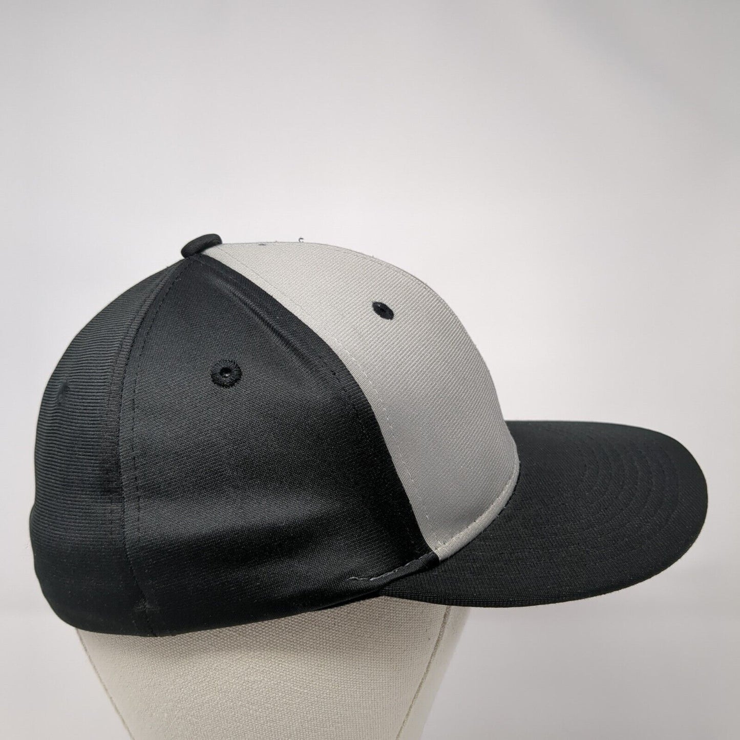 The Rooftop Bar Fitted Hat Black S/M Embroidered Patriotic 6 Panel Sweet Caps