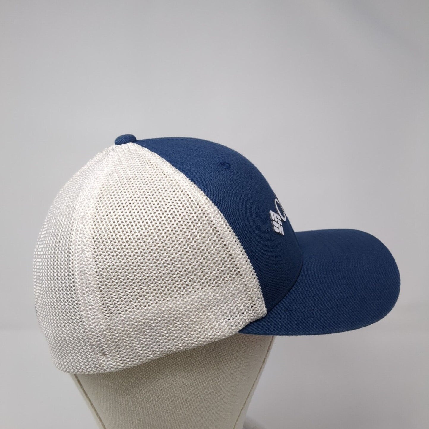 Columbia PFG Fitted Mesh Back Trucker Hat Blue One Size Flexfit 6 Panel