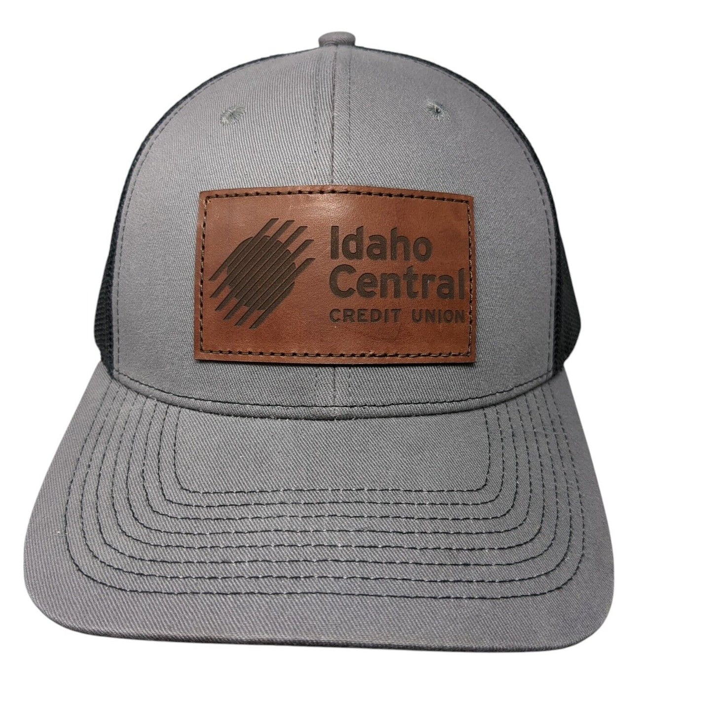 Idaho Central Credit Union Adult Snapback Trucker Hat Gray OS Mesh Outdoor Cap