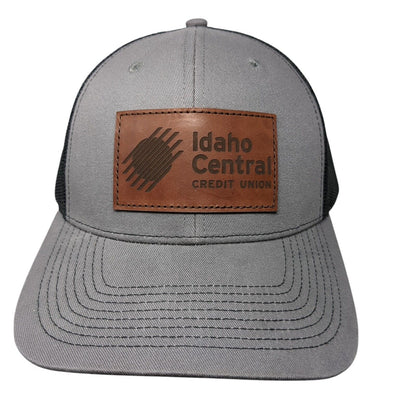 Idaho Central Credit Union Adult Snapback Trucker Hat Gray OS Mesh Outdoor Cap