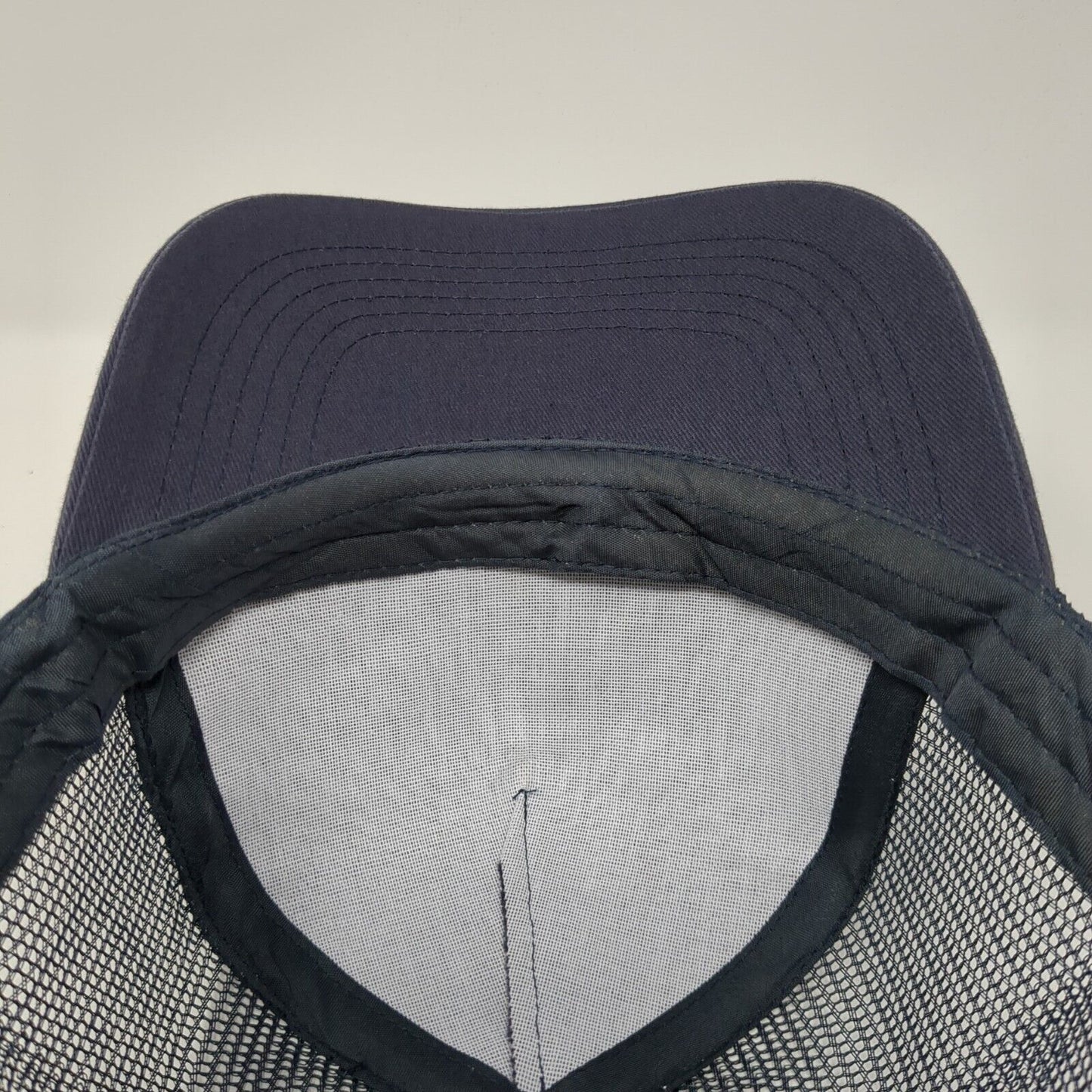 Vidapay Snapback Mesh Back Trucker Hat Blue One Size Solid Hit Wear