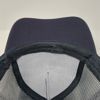 Vidapay Snapback Mesh Back Trucker Hat Blue One Size Solid Hit Wear