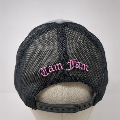 Cross Mustache Snapback Mesh Back Trucker Hat Gray One Size Richardson