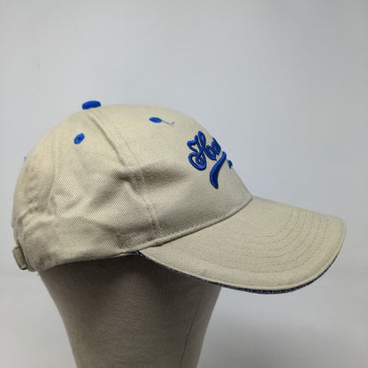 Surfware Men's Slideback Hat Tan OSFA Embroidered Hawaii Logo 100% Cotton