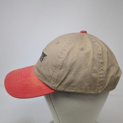 Tractor Supply Co Baseball Cap Beige Red One Size Strapback Embroidered Hat