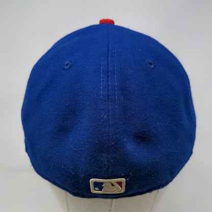 Chicago Cubs Fitted Hat Blue 7 3/8 Embroidered Neww Era 59 Fifty MLB Made USA