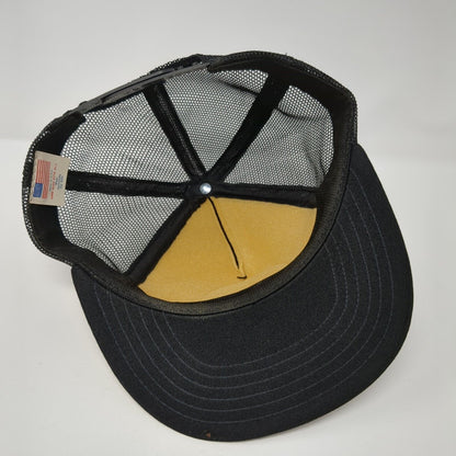 National Rifle Association of America Snapback Trucker Hat Black OS Mesh Back