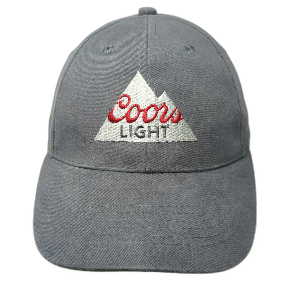Acme Snapback Gray One Size Coors Light Mountain Logo Embroidered Beer Logo Hat