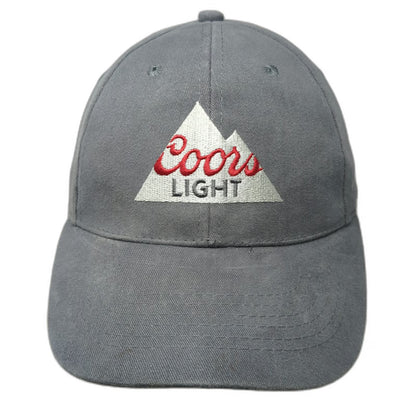 Acme Snapback Gray One Size Coors Light Mountain Logo Embroidered Beer Logo Hat