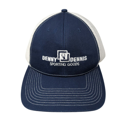 Denny Dennis Sporting Goods Snapback Trucker Hat Blue XL Mesh Back