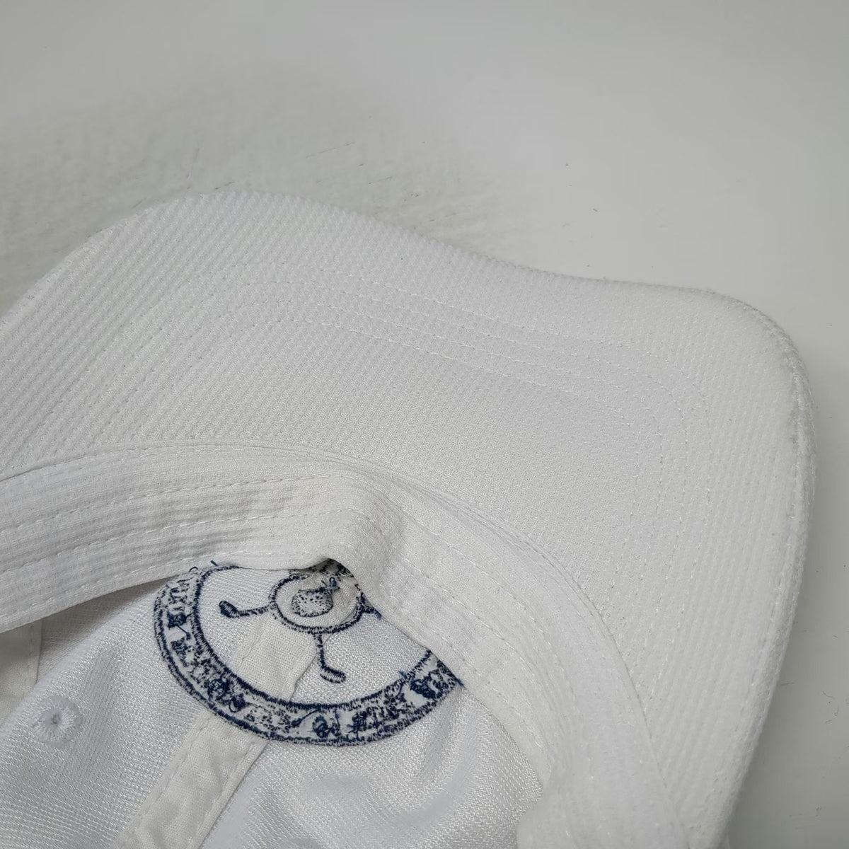 Port Authority Baseball Cap White Blue One Size Linking Up Fore Golf Hat