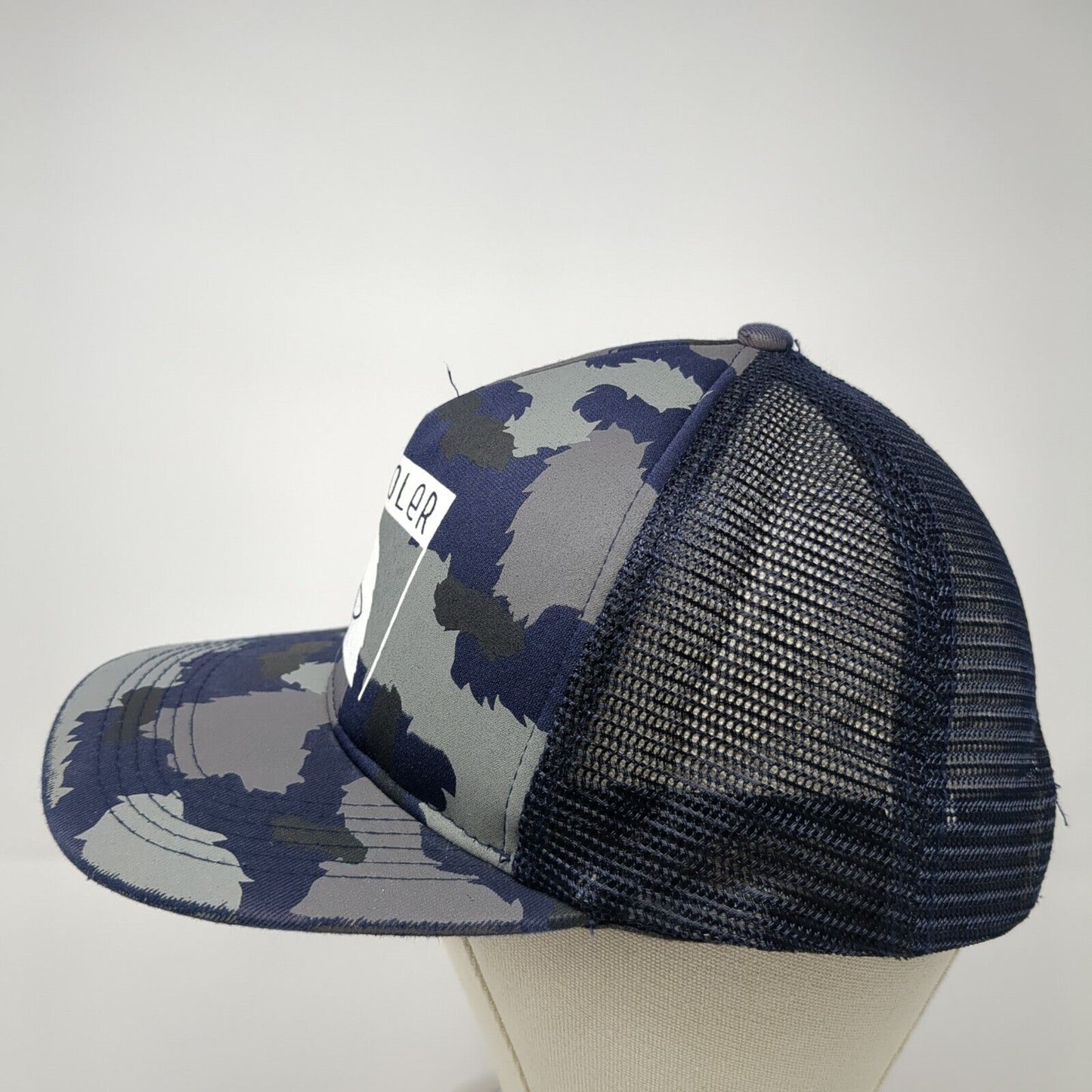 Poler Snapback Mesh Back Trucker Hat Camouflage One Size Camp Vibes