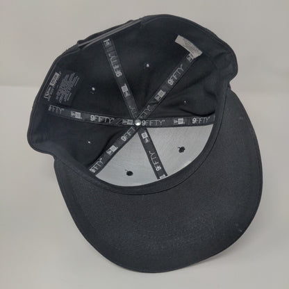 RH Snapback Hat Black OSFM Adjustable Embroidered New Era 9Fifty