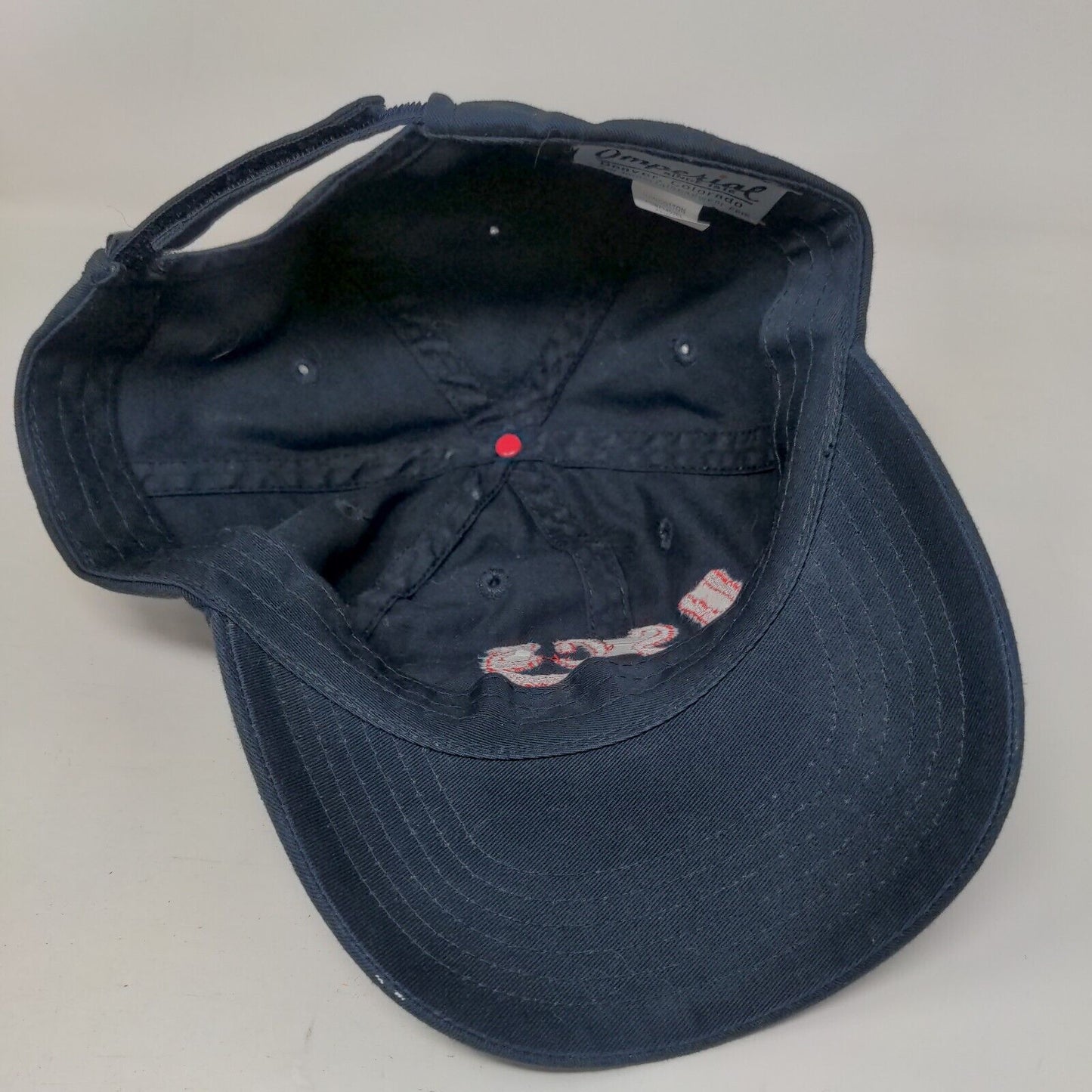 USCS Strapback Hat Blue One Size Adjustable Embroidered 6 Panel Imperial