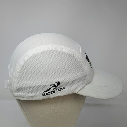 Headsweats 5 Panel Hat White One Size Ironman 70.3 Boise Performance Running
