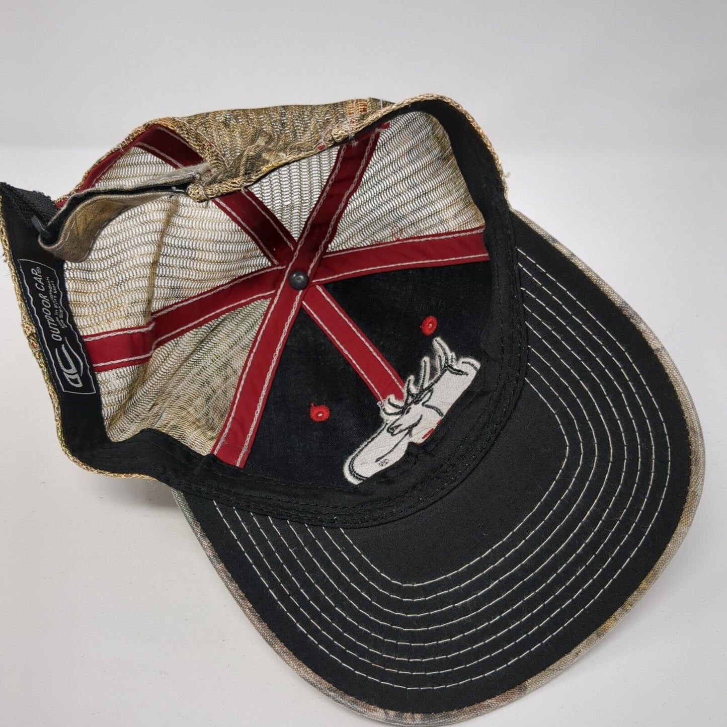 RMEF Snapback Trucker Hat Camouflage OS Adjustable Mesh Back Outdoor Cap