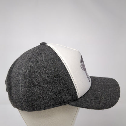 Bison Snapback Hat Gray One Size Adjustable Colorblock Outdoor Pistil