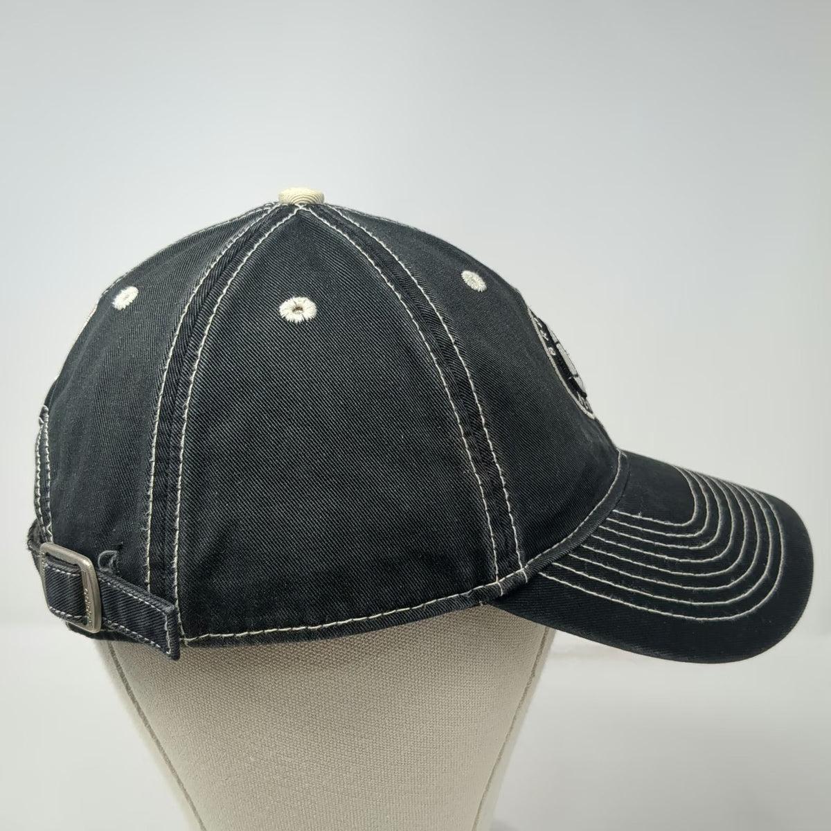 Brooklyn Nets NBA Adidas Cap Black One Size Hat Slideback Contrast Stitching