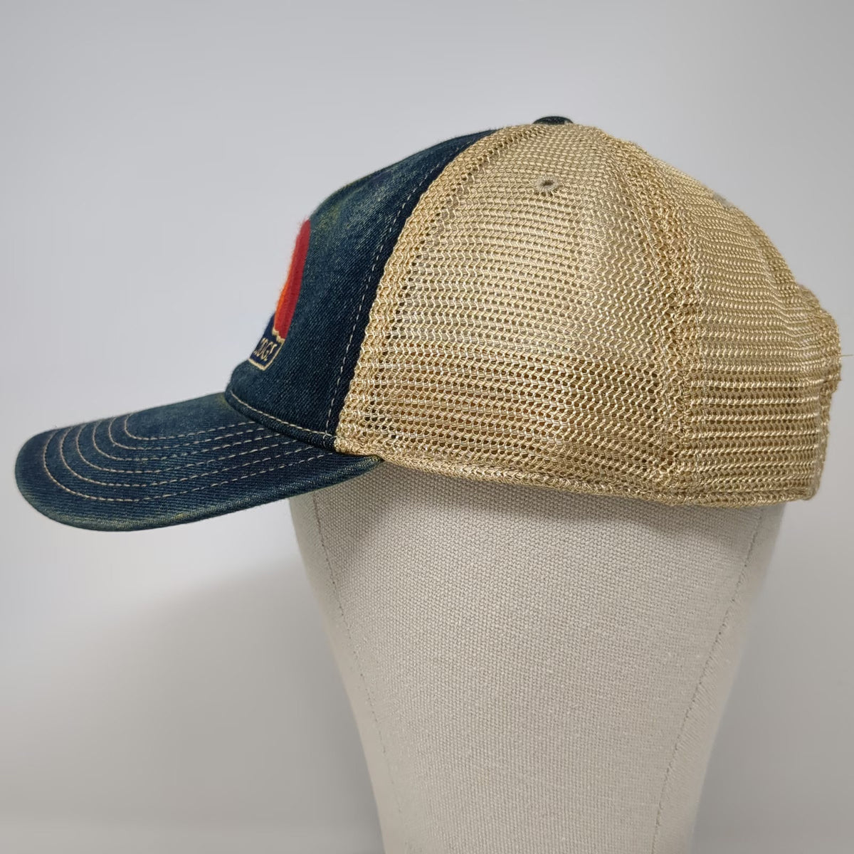 Legacy Trucker Hat Blue One Size Redfish Lake Lodge Rainbow Mesh Snapback
