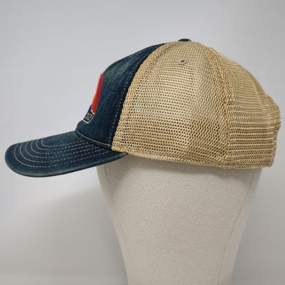 Legacy Trucker Hat Blue One Size Redfish Lake Lodge Rainbow Mesh Snapback