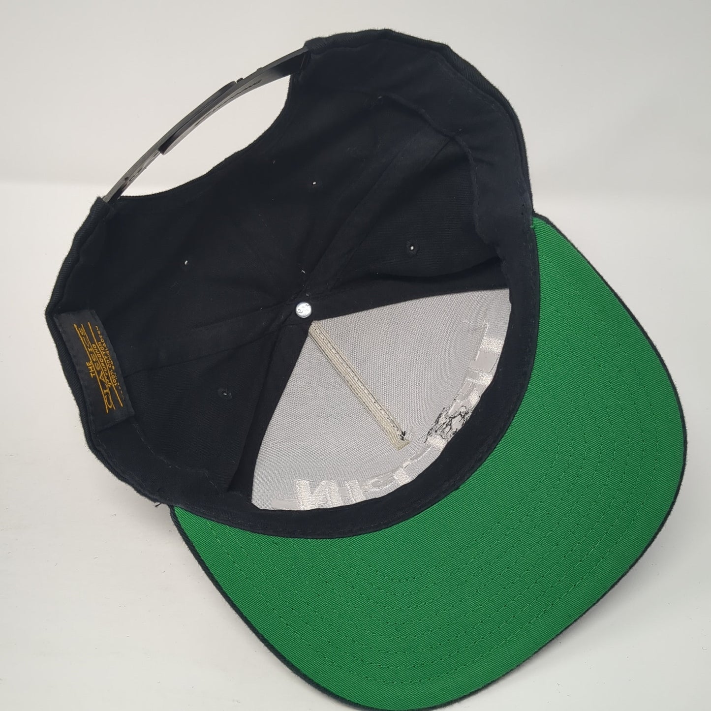 Trippin Snapback Hat Black One Size Adjustable Embroidered Yupoong