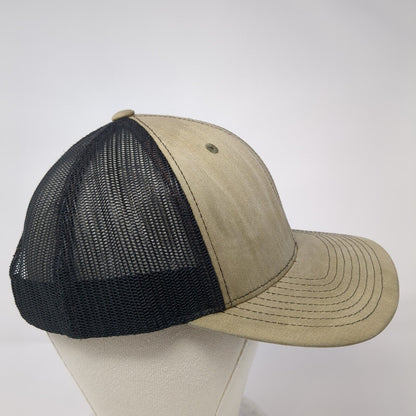 Richardson Snapback Trucker Hat Tan One Size Adjustable Mesh Back Blank