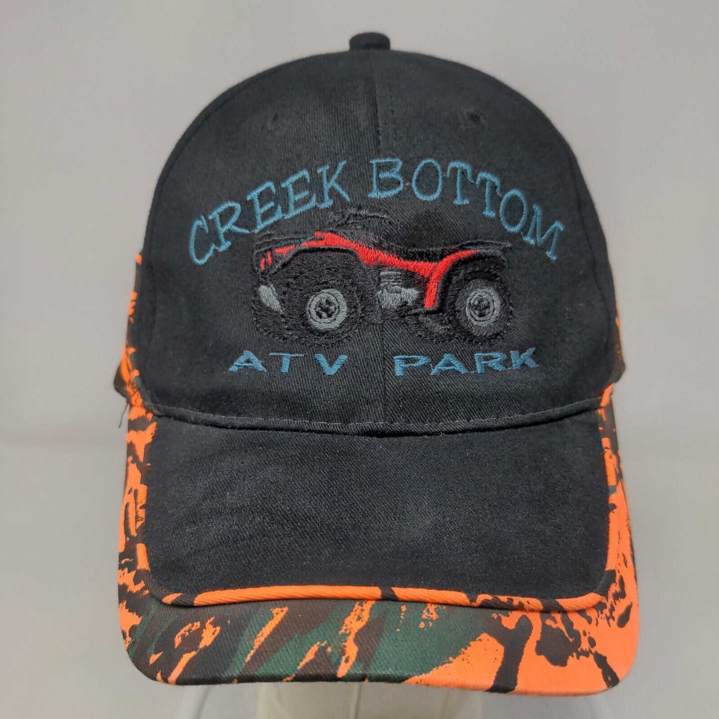 Creek Bottom ATV Park Strapback Hat Multi OSFM Embroidered Adjustable