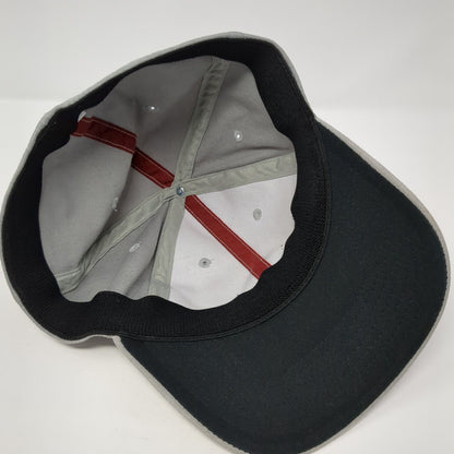 TaylorMade Golf Company Fitted Hat Gray L/XL Solid Stretch 6 Panel