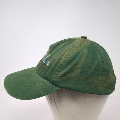 Lucky Stars Baseball Cap Green One Size Idaho Landscape Graphic Slideback Hat