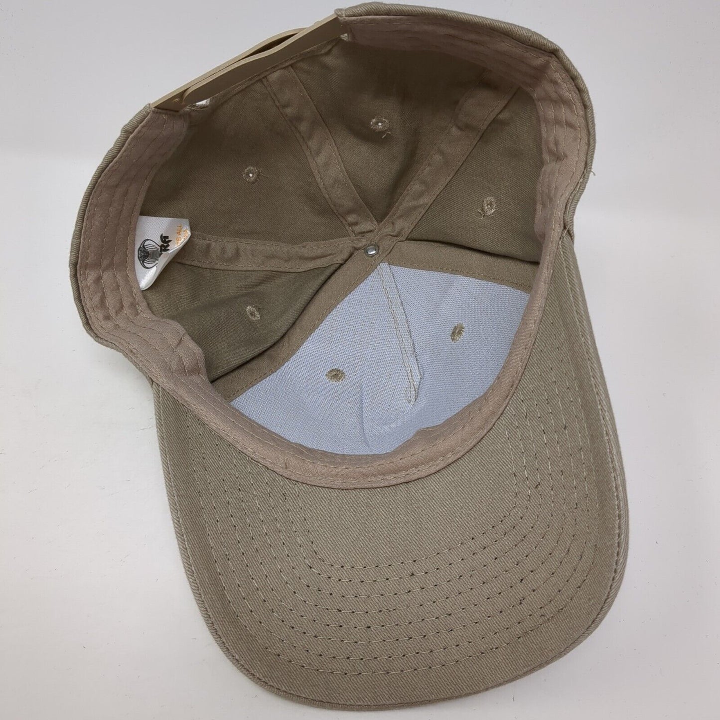CanCun 2015 Snapback Hat Tan One Size Adjustable Rhinestone 6 Panel Cobra