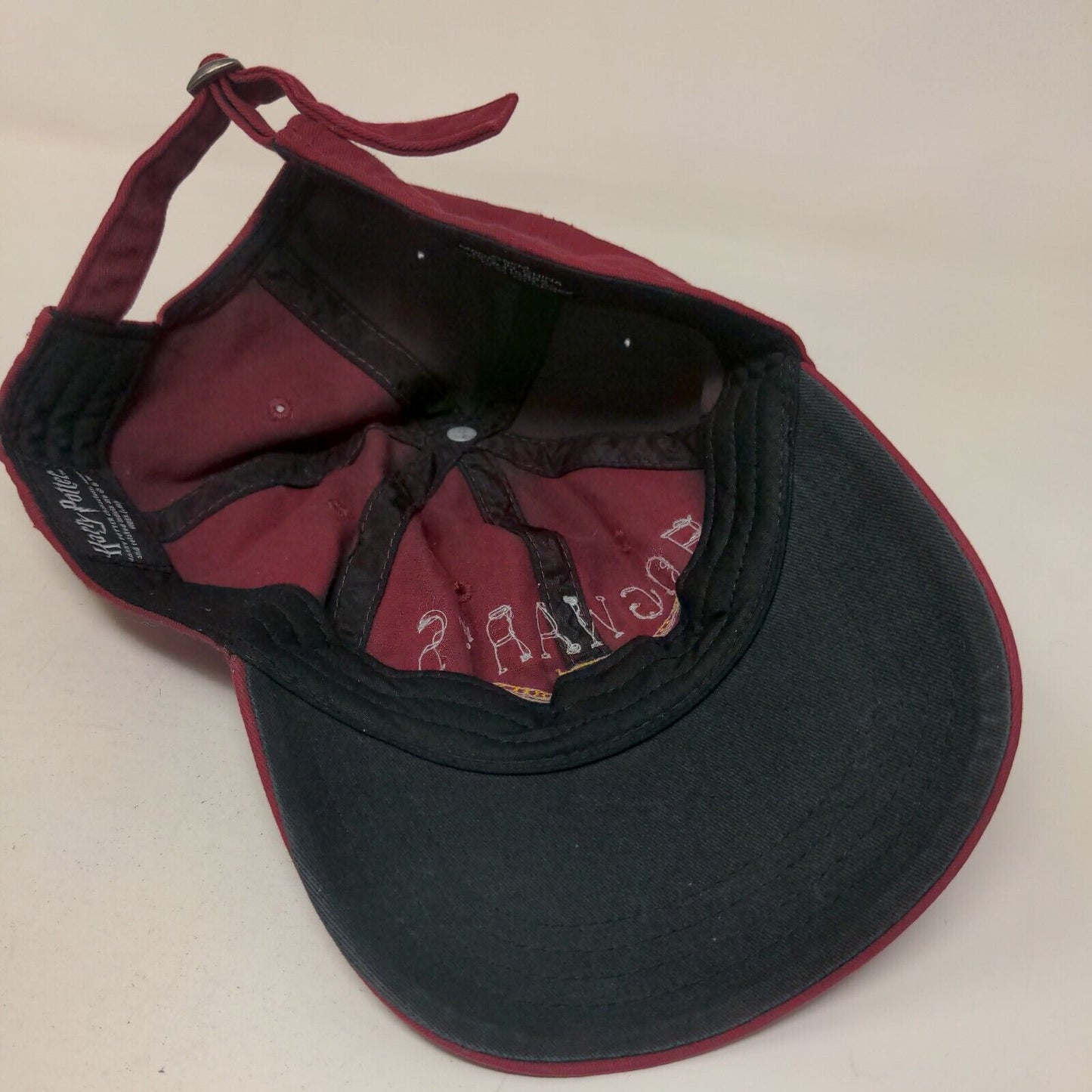 Hogwarts Alumni Slideback Hat Red OSFM Embroidered Harry Potter 6 Panel