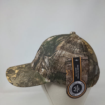 ADM Strapback Mesh Back Trucker Hat Camo OSFM Realtree W/Tags