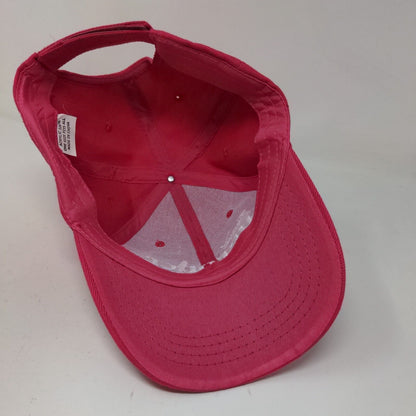 Unbranded Women's Strapback Hat Pink OSFA Embroidered Air Force Mom Logo Acrylic