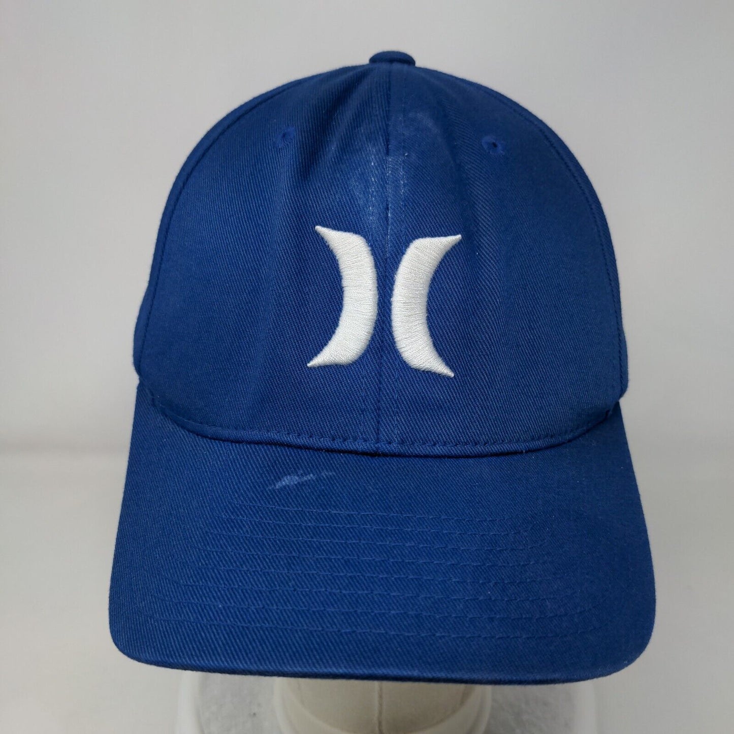 Hurley Fitted Hat Blue Large/XL Embroidered 6 Panel Flexfit Yupoong