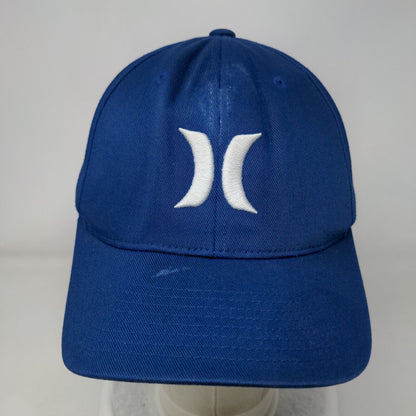Hurley Fitted Hat Blue Large/XL Embroidered 6 Panel Flexfit Yupoong