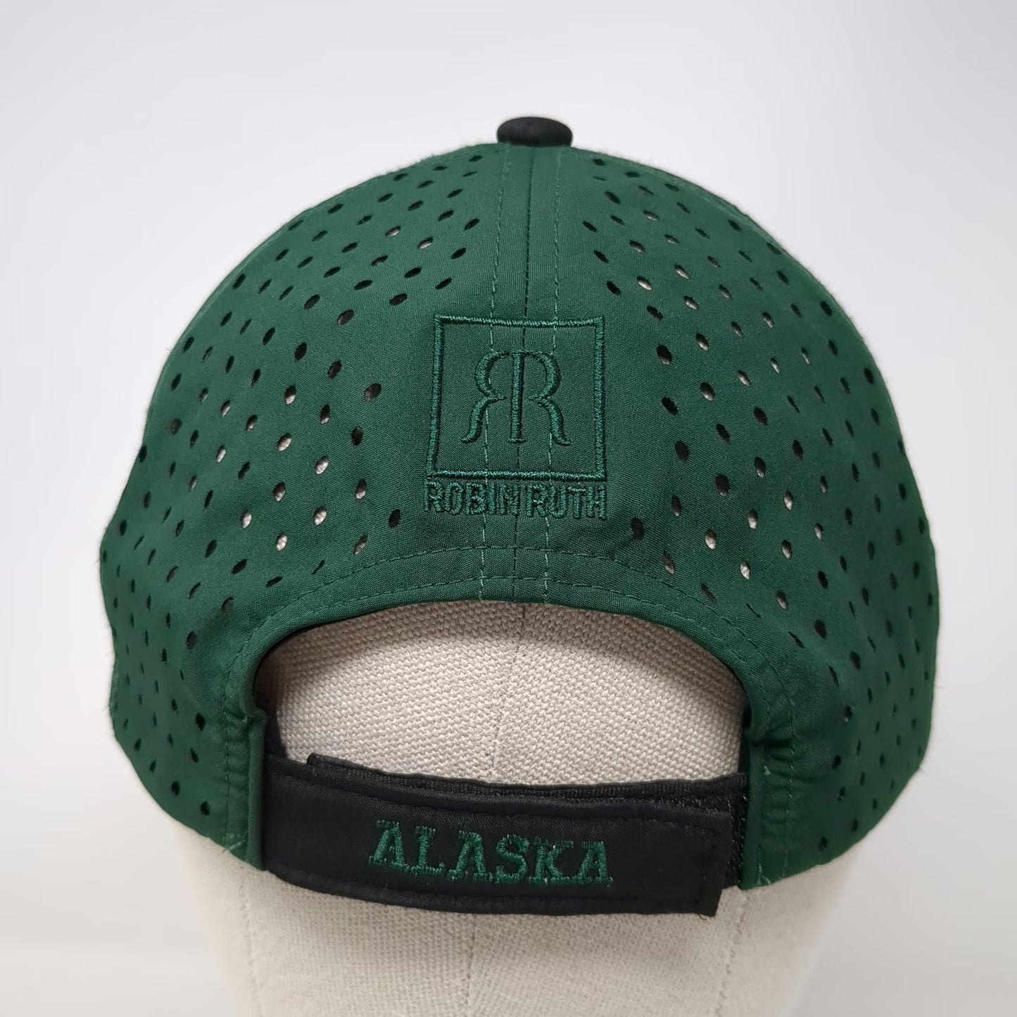 Robin Ruth 5 Panel Green One Size Alaska Moose Last Frontier Strapback Hat