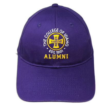 Port & Company Baseball Cap Purple One Size College of Idaho Alumni Seal hat