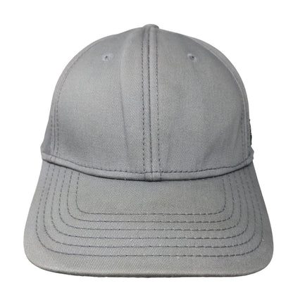 Dickies Strapback Hat Gray OSFM Adjustable Vented Holes 6 Panel Blank