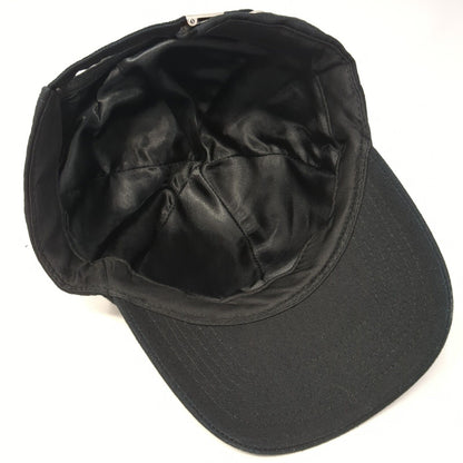 Unbranded Slideback Hat Black One Size Adjustable Vented Holes 6 Panel Blank