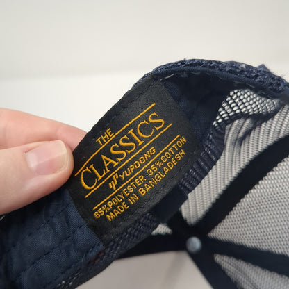 Drink Local Brew Snapback Mesh Back Trucker Hat Blue One Size Yupoong