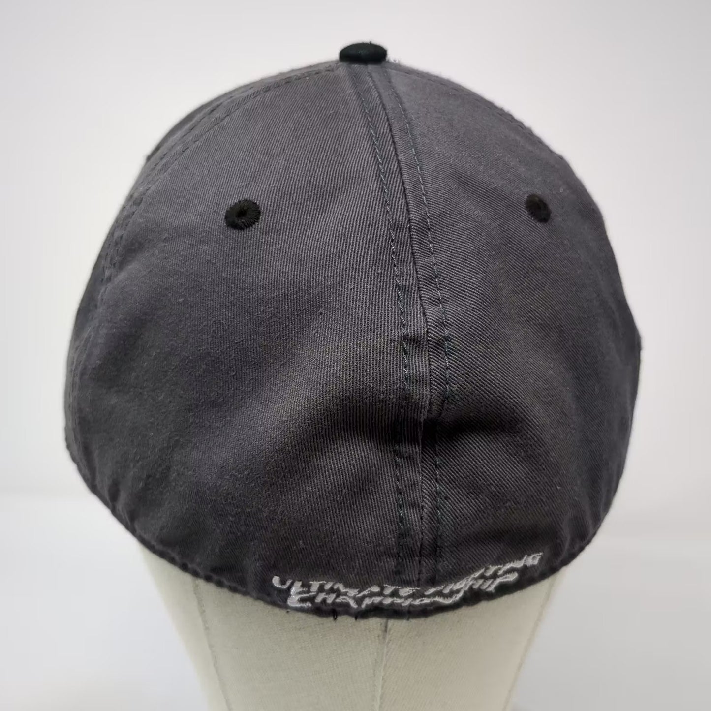 UFC Baseball Cap Gray Hat L Embroidered All Over Print Graphic Cotton Octagon